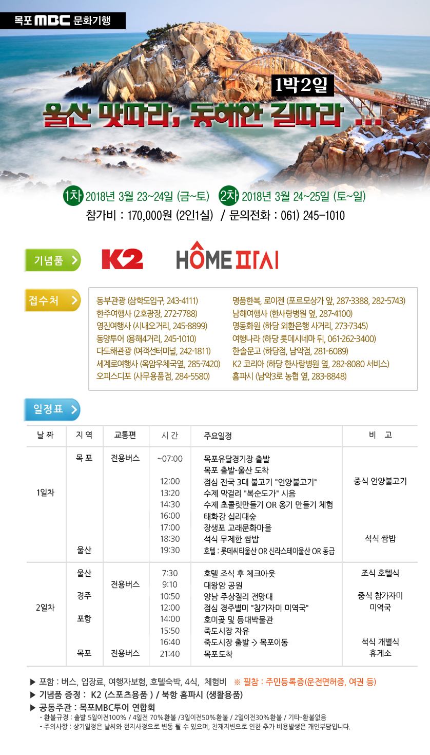 울산 맛따라, 동해안 길따라  1박2일 ...